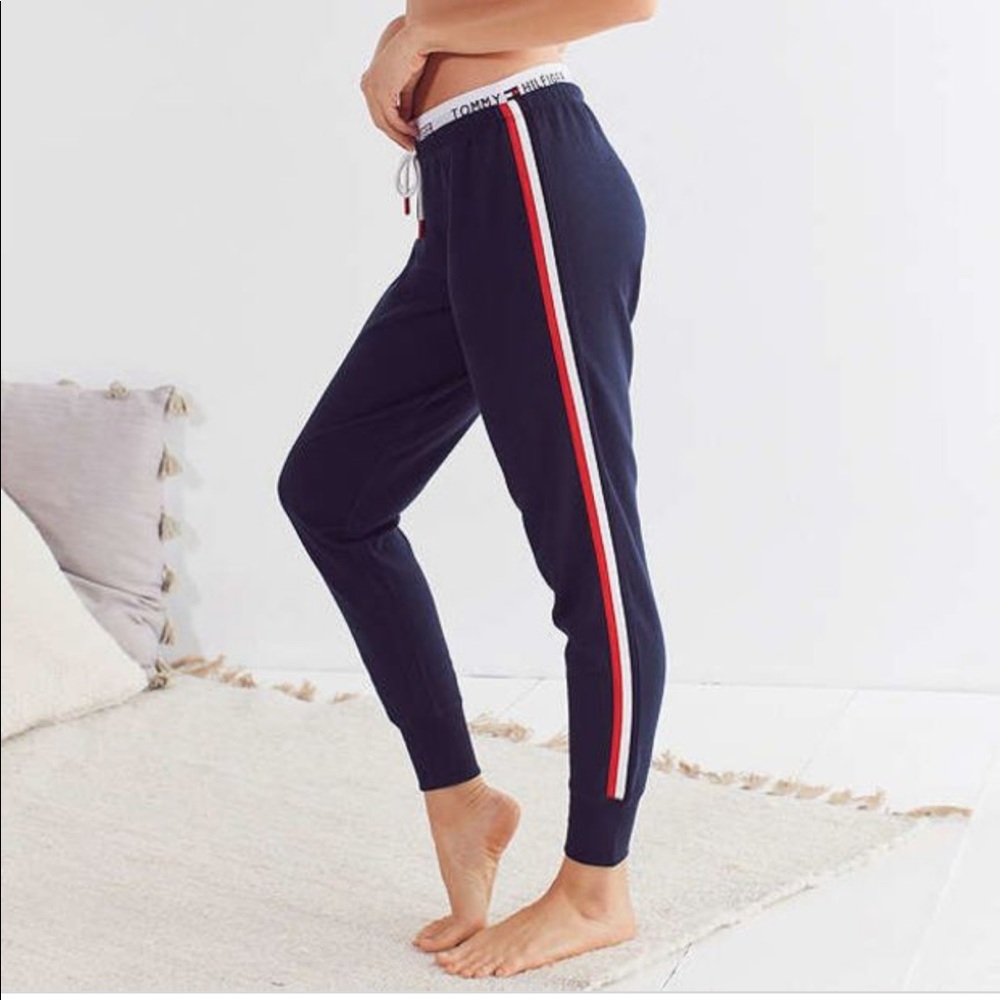 Navy Tommy Hilfiger jogger track pants